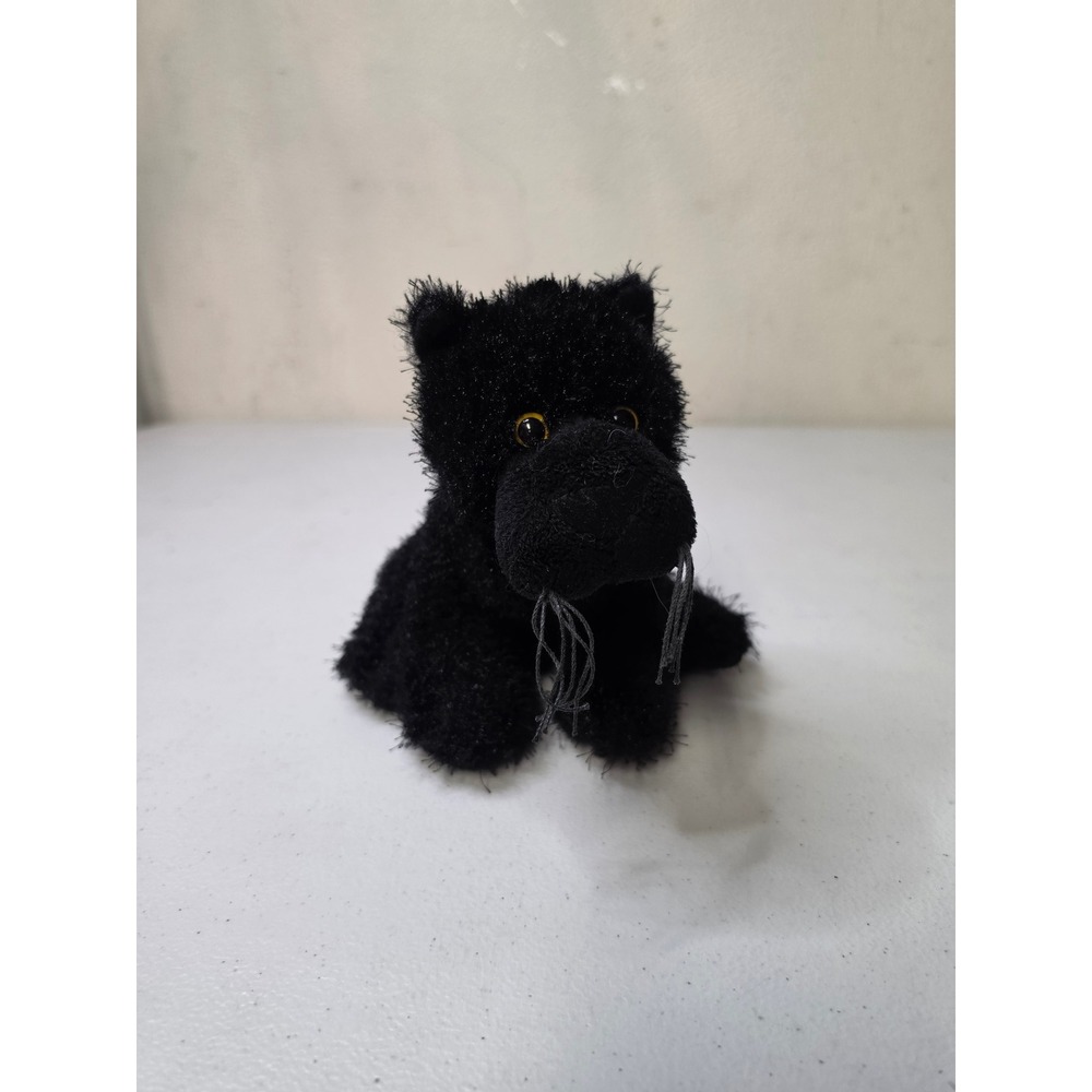 Ganz Webkinz Black Panther Retired Plush Stuffed Animal HM216 Black Tinsel Fur